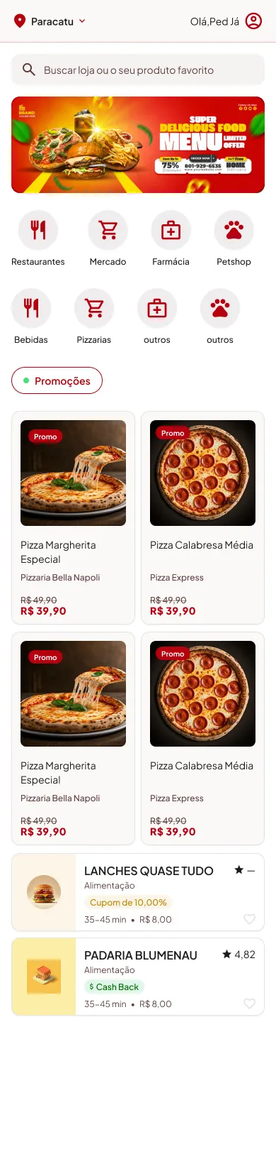 Projeto Ped Já Delivery