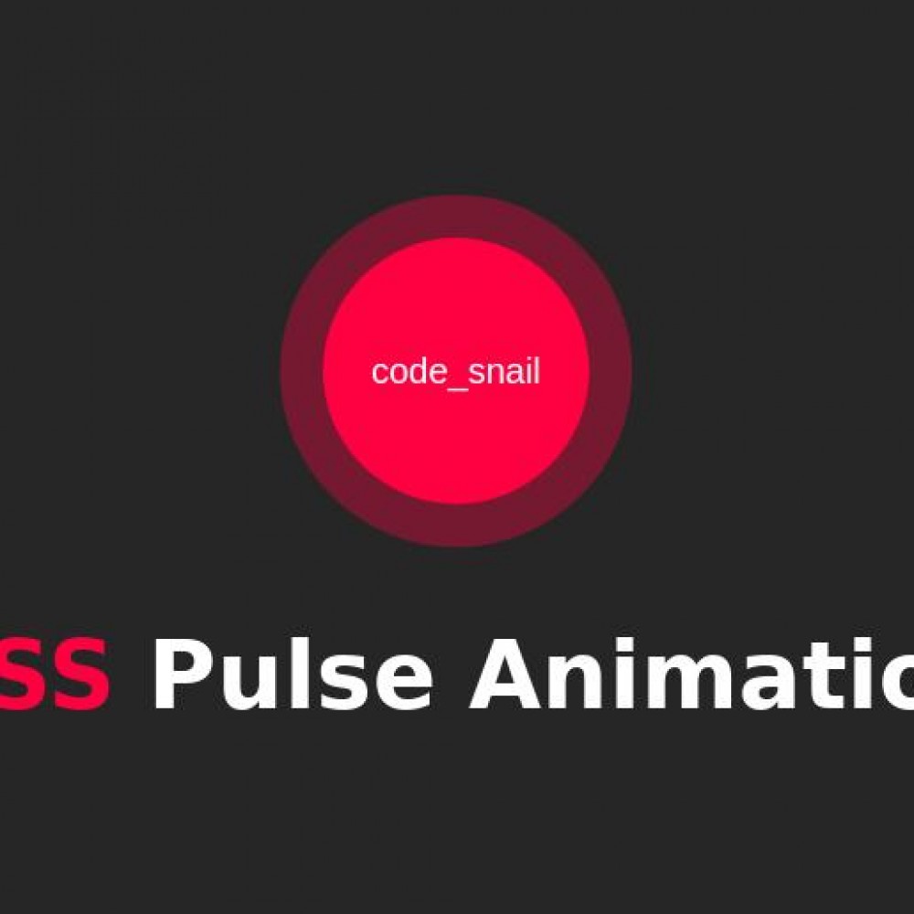 Efeito de animação de pulso CSS