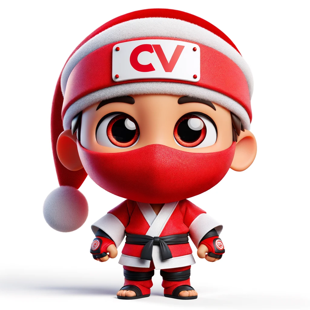 Mascote Cvnoel Ninja | Agência Cvwebdesigner®Criação de websites profissionais