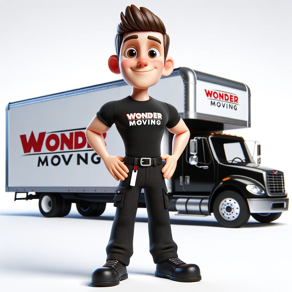 Mascote Wonder Moving | Agência Cvwebdesigner®Criação de websites profissionais